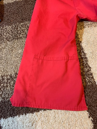 Womens Size Small Tall Wonder Wink Scrubs Top And Pants Cargo Light Red