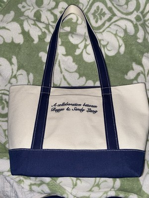 BAGGU X Sandy Liang SMALL Heavyweight Canvas Tote Bag In Blue