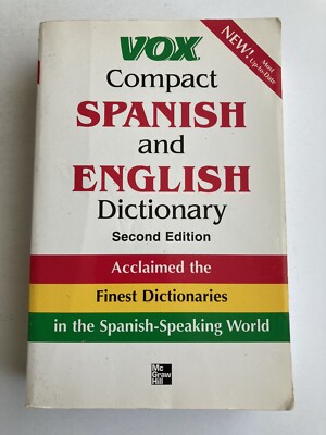 Vox Compact Spanish and English Dictionary Book Second Edition