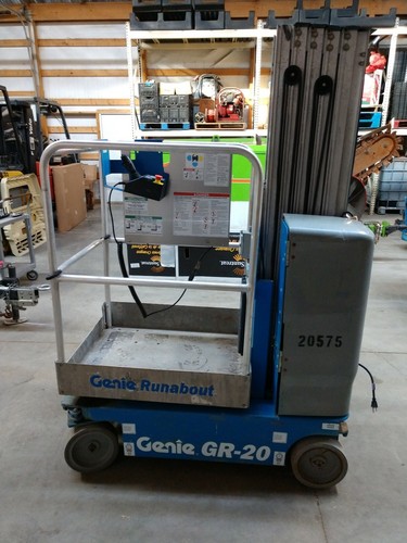 2009 Genie GR20 vertical lift scissor lift man lift low hours