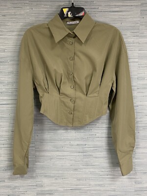 AEL Amy Enjoy Life Long Sleeve Crop Top XS (080763)