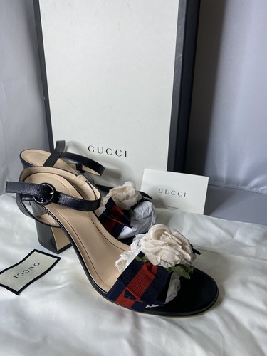 靴 Vintage Gucci Scarf Bow Sandals 37C Vintage Gucci Scarf Bow Sandals 37C