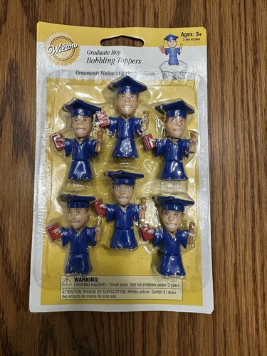 6 Bobblehead Vtg Nos New Cake