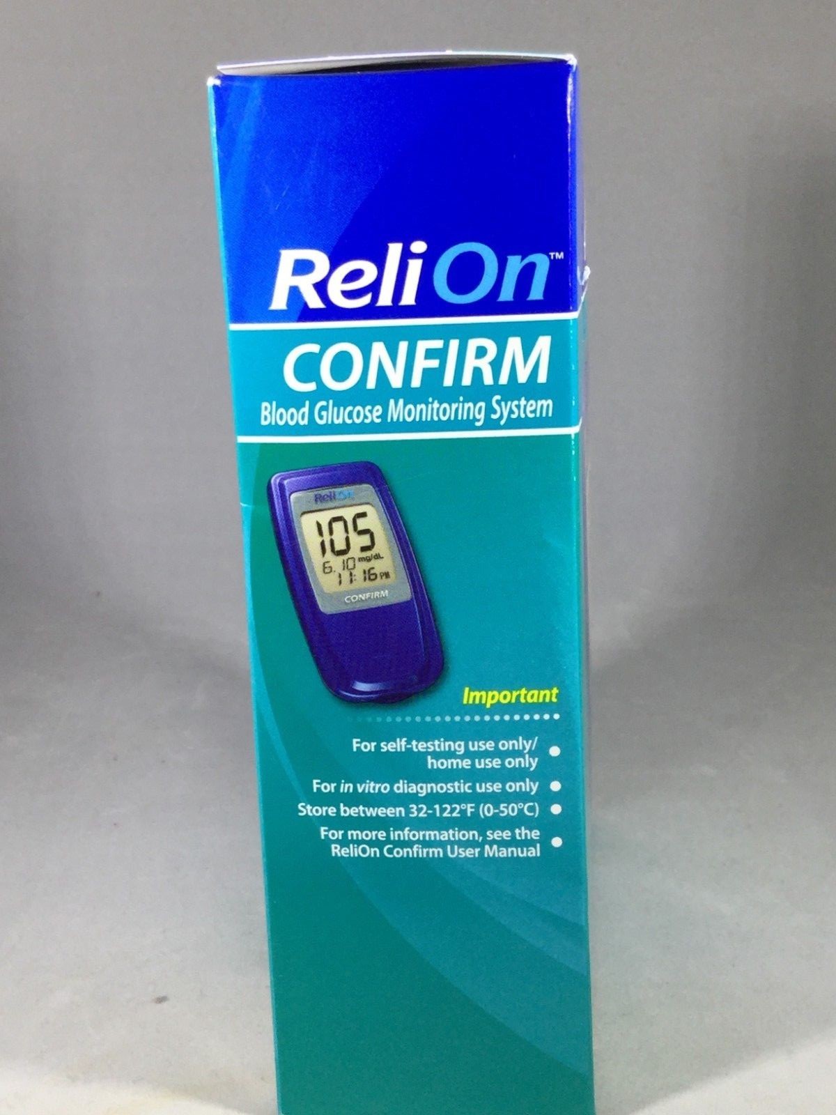 ReliOn Confirm Blood Glucose Monitor New in Box