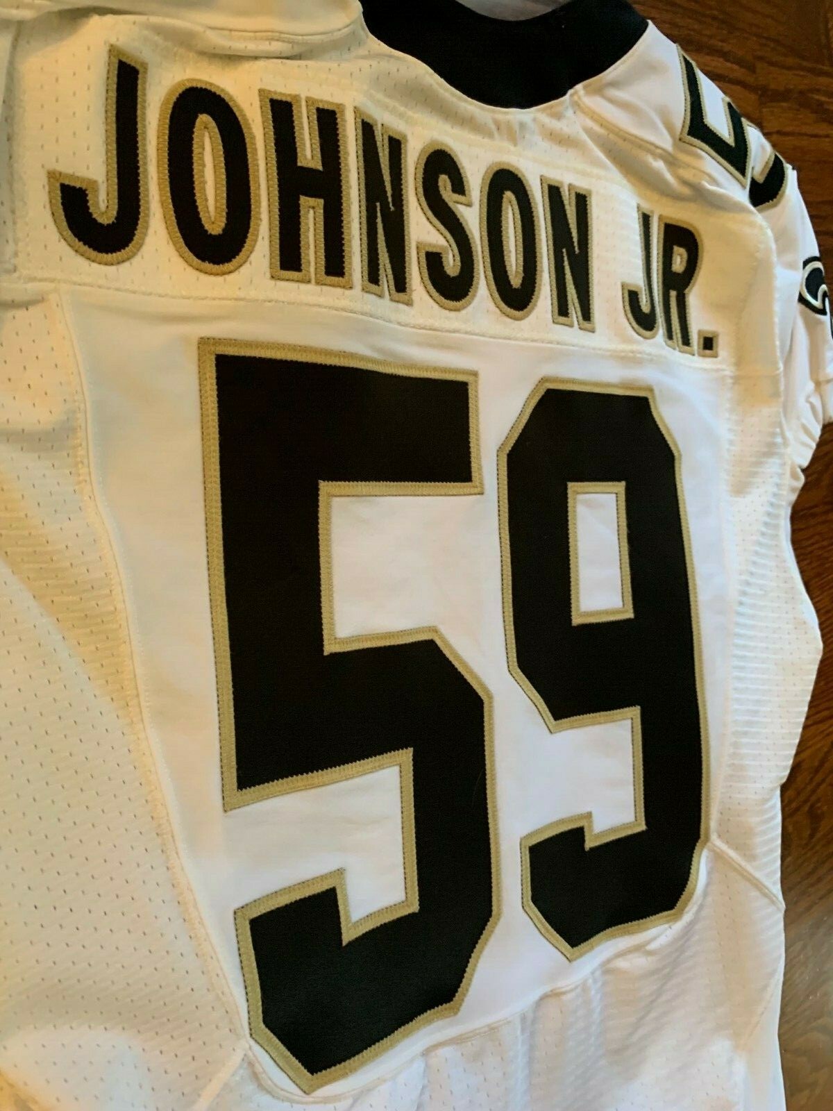 Rufus Johnson Jr - #59 New Orleans Saints Game Issue / Worn Jersey Sz44