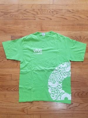 New Unique Vive Con Arte Grenn T-Shirt Size L
