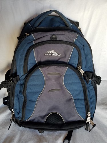 Blue Gray & Black 4 Pocket Suspension Strap