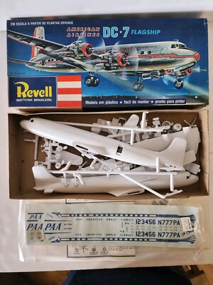 1967 Revell (Brazil) H-219 Pan American DC-7 - 1:122 Kit with Upgrade Decals