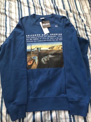 Uniqlo UT MoMA Sweatshirt Size Large Blue 