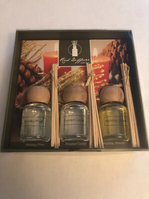 Hosley International Reed Diffusers Gift Set Holiday Scent 3 Pack