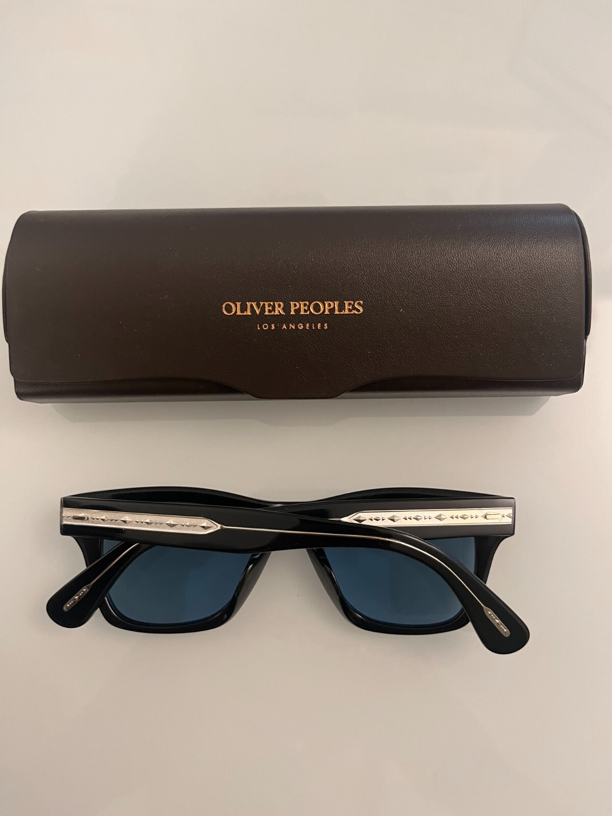 Pre-owned Oliver Peoples Oliver Polarized Sun Ov5393su 49mm Msrp$582 Iver Rare Find In Teal Polarized