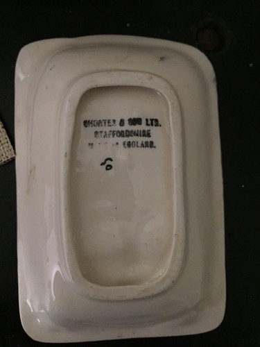 Staffordshire England Shorter & Son Toby Style Sm Trinket Tray FREE SHIPPING