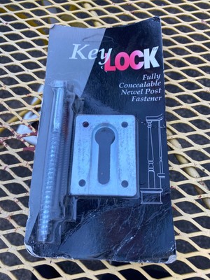KEY LOCK ITEM NO. 6283 FULLY CONCEALABLE NEWEL POST FASTENER