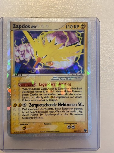 Pokemon 2004 Zapdos ex 116112 Holo Ultra Rare
