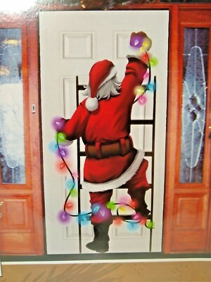 Santa  In Door or Outdoor Christmas Decoration New Size 30 x 60 Inches