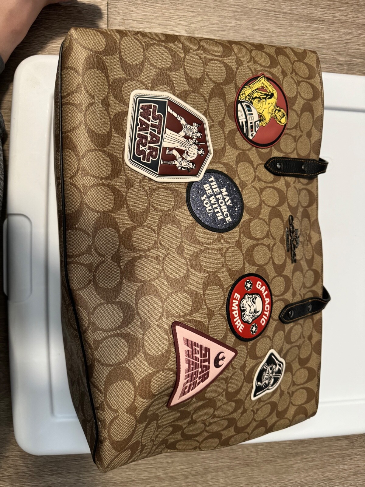 Coach Star Wars X Town Tote Bag with Patches - F88020