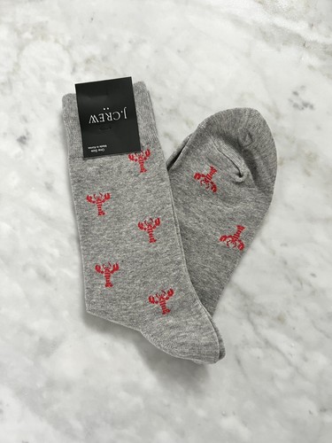 S - Gray With Red Lobster Pattern