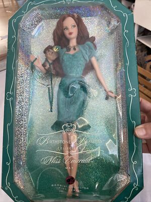 may emerald barbie doll birthstone collection 2002 mattel b3413 235340846508