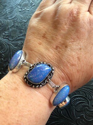 Blue Opalite Starry Night Sky Bracelet Fits Wrist 5.5-6.5'' Artisan Southwest