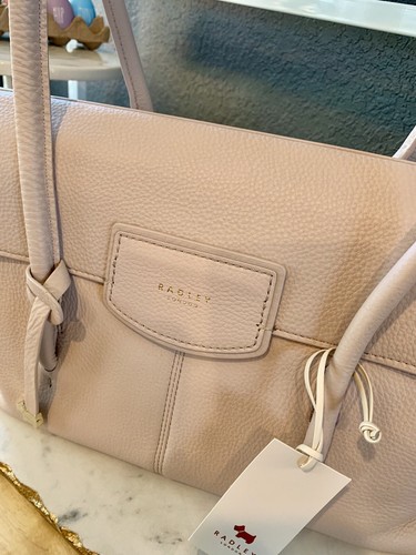 RADLEY LONDON Dove Grey Burnham Beeches LEATHER Bag Brand New Retail $298