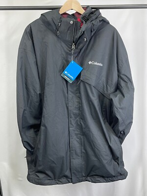 Columbia Bugaboo II Mens Black Fleece Interchange Windbreaker Jacket Size 3X