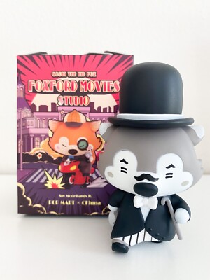 POP MART x Okluna Goobi Foxford Movies Studio Mime Fox Papa Mini Figure Art Toy