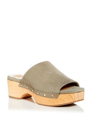 

Женские зеленые кожаные сабо без шнуровки DOLCE VITA на платформе 1-1/2 дюйма Dorado 9,5, Зеленый, DORADO