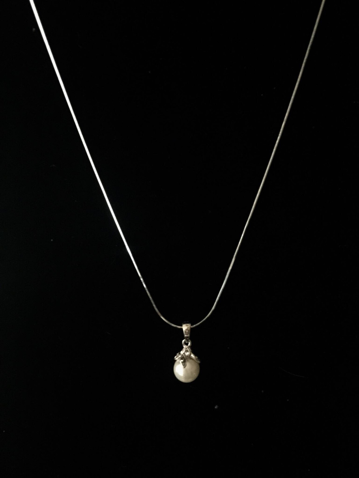 PRY シュウト　 Silver & White Pearl Necklace PRY シュウト Silver & White Pearl Chain