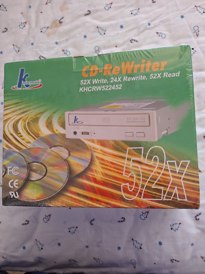 K Hypermedia CD-ReWriter 52x Write, 24x Rewrite, 52x Read KHCRW522452 Sealed Box