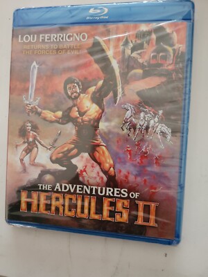  ADVENTURES OF HERCULES 2 ( BLU RAY , SHOUT FACTORY) LOU FERRIGNO. BRAND NEW. 