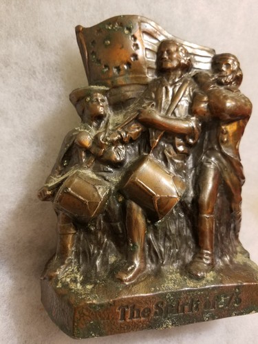 Rare Dayton State Texas F.D.I.C. Banthrico Chicago Figural Bank Spirit Of '76