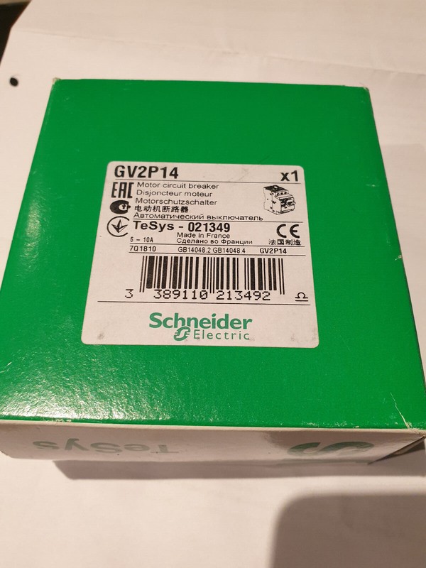 Gv2p14 Schneider Motorschutzschalter 6-10a