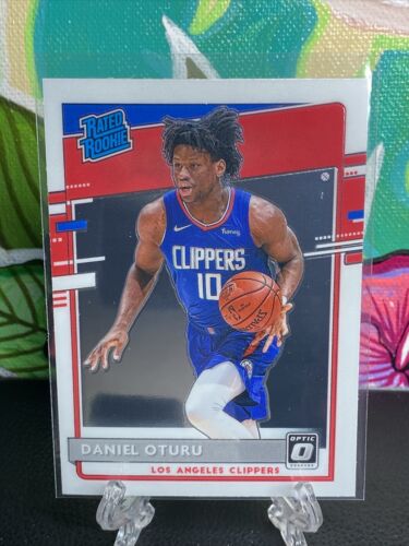 2020-21 Donruss Optic DANIEL OTURU Rated Rookie Card RC Los Angeles Clippers. rookie card picture