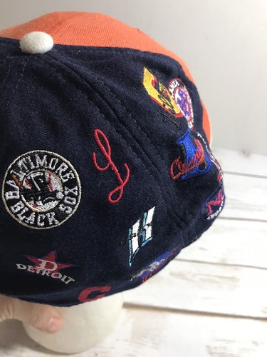 Negro League Baseball Museum Fitted Hat 7 1/4 Stitch Embroidery Orange