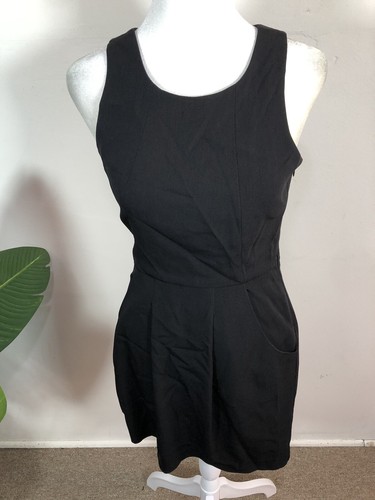 theory black sleeveless dress Theory Sleeveless Fitted Dress in Black