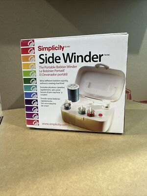 Simplicity Sidewinder Portable Bobbin Winder White New, 388175A