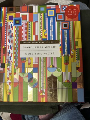 Frank Lloyd Wright Gold Foil Puzzle