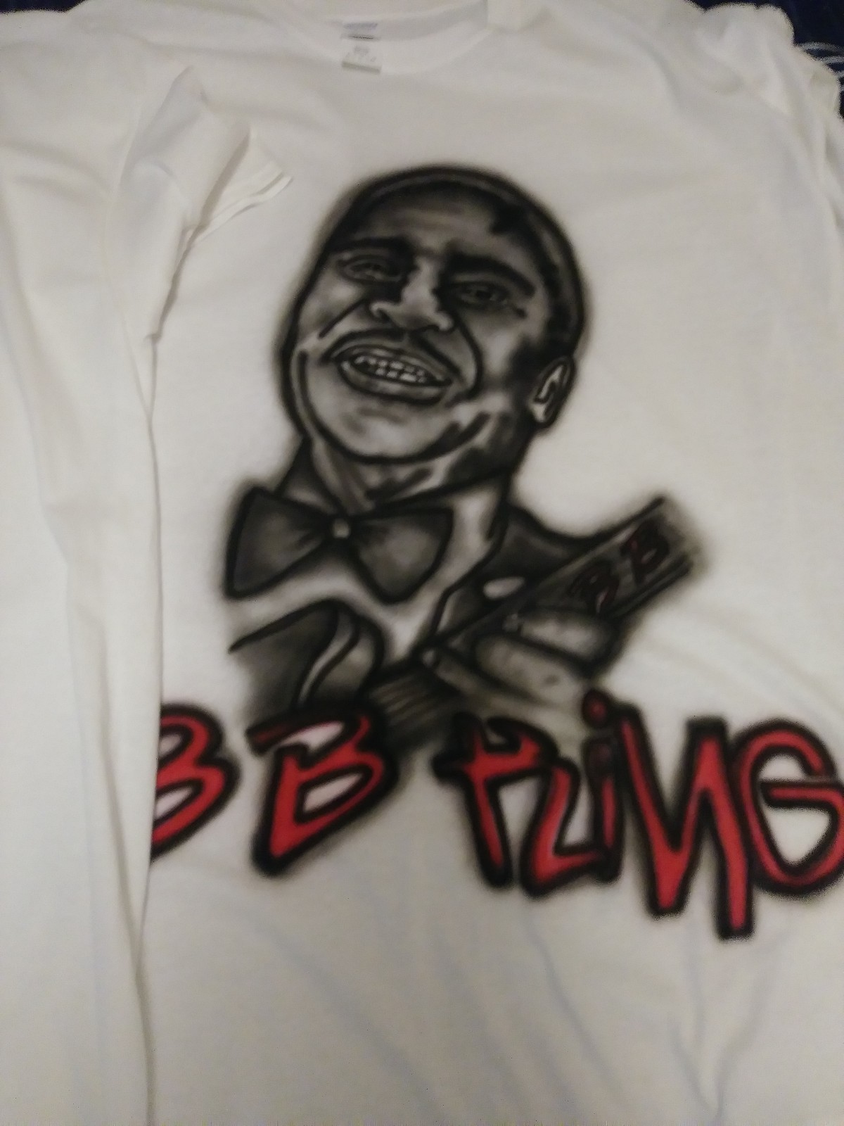 bb king airbrushed tshirt.2 to choose from.
