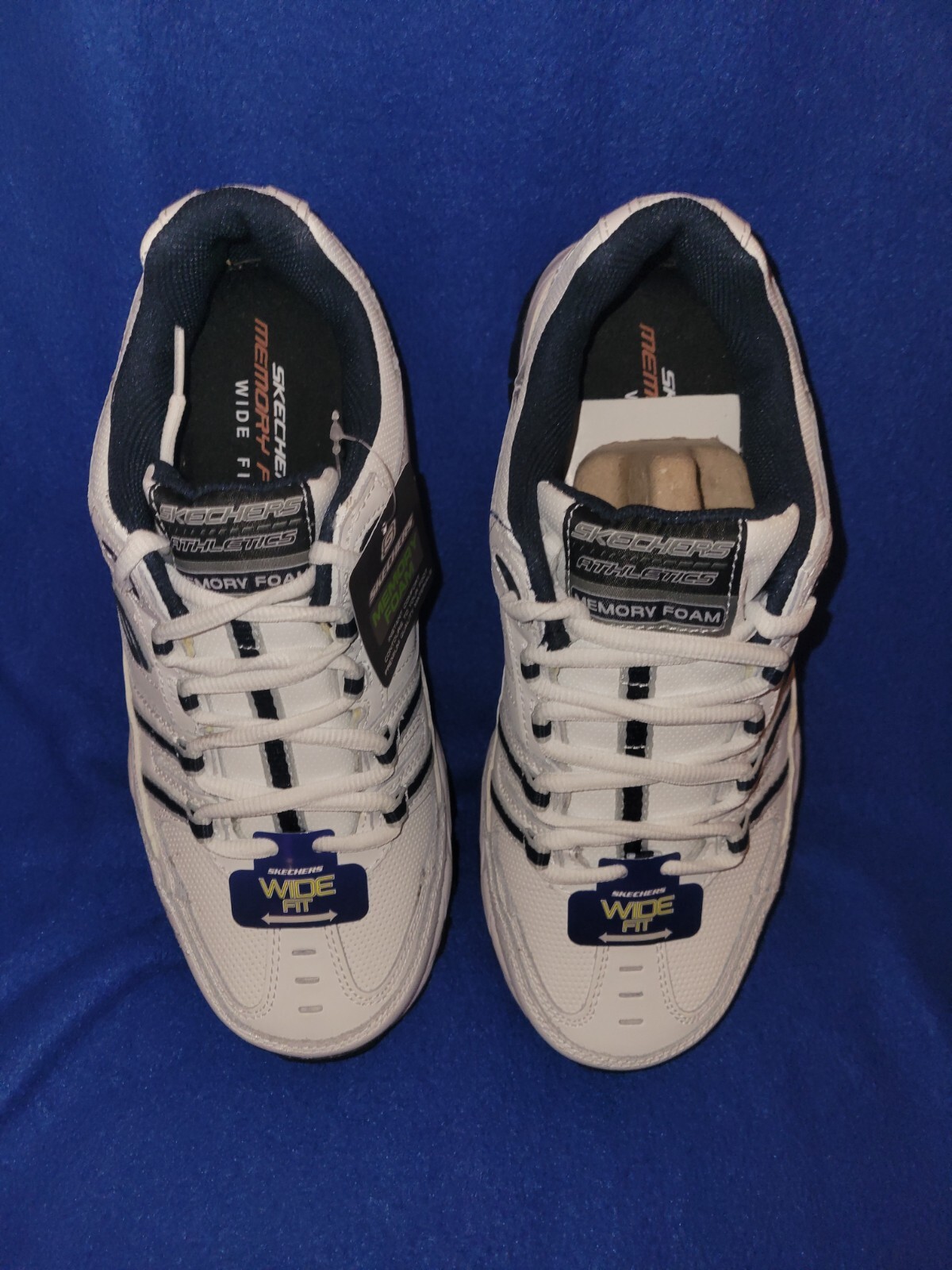 New Skechers Mens White Athletic Memory 