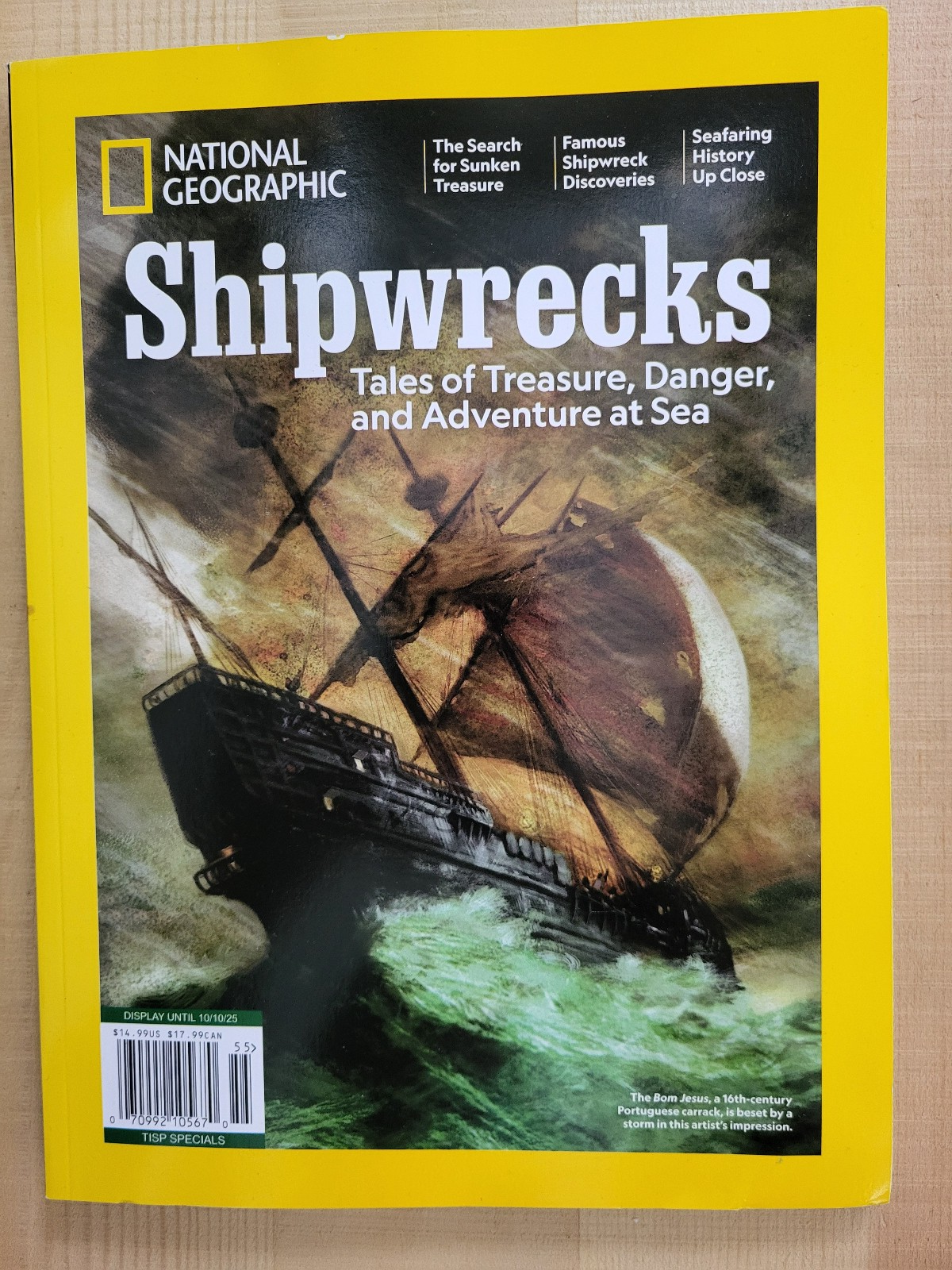 NEW NATIONAL GEOGRAPHIC SHIPWRECKS BOOK/MAGAZINE ADVENTURE