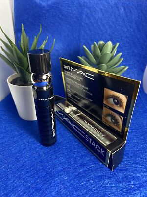 MAC Mini Stack Mascara Infinite Build Volume Black 0.27 oz / 8ml New In Box
