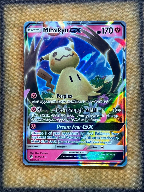 Pokemon Mimikyu GX 149/214 Lost Thunder Ultra Rare Holo NM | eBay