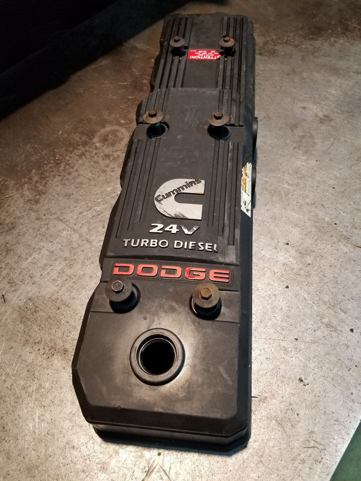 Dodge Ram 5.9L Cummins USED VALVE COVER ASSEMBLY 2005-07 4931453 4931454 REV03 - Picture 1 of 12