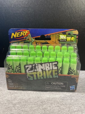 Nerf Zombie Strike 30x Elite Neon Green Dart Bullet Pack Lot 30 Hasbro New