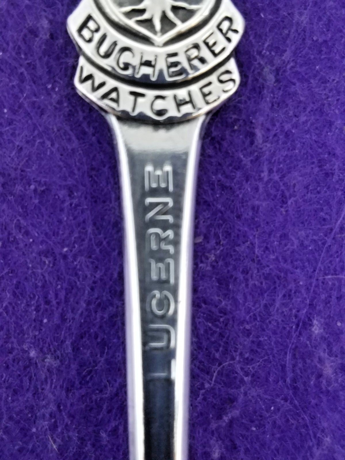 VINTAGE COLLECTOR ROLEX BUCHERER WATCHES  LUCERNE SOUVENIR SPOON