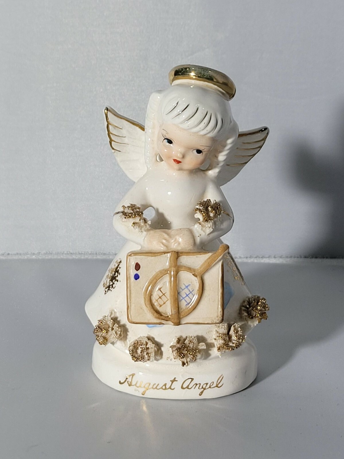 VINTAGE JAPAN LEFTON AUGUST ANGEL #1294 TENNIS LUGGAGE VINTAGE JAPAN LEFTON AUGUST ANGEL #1294 TENNIS LUGGAGE