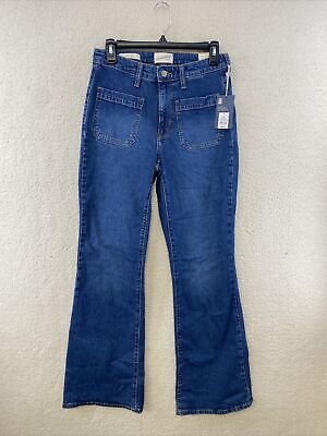 Universal Thread Women's High-Rise Flared Leg Vintage Stretch Jeans Size 4 Blue