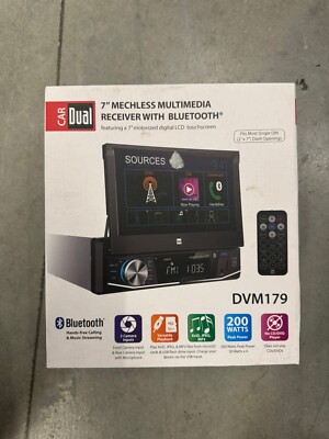 Dual Electronics XDVD179 7-inch LED Touch Screen Multimedia Receiver Flip-out