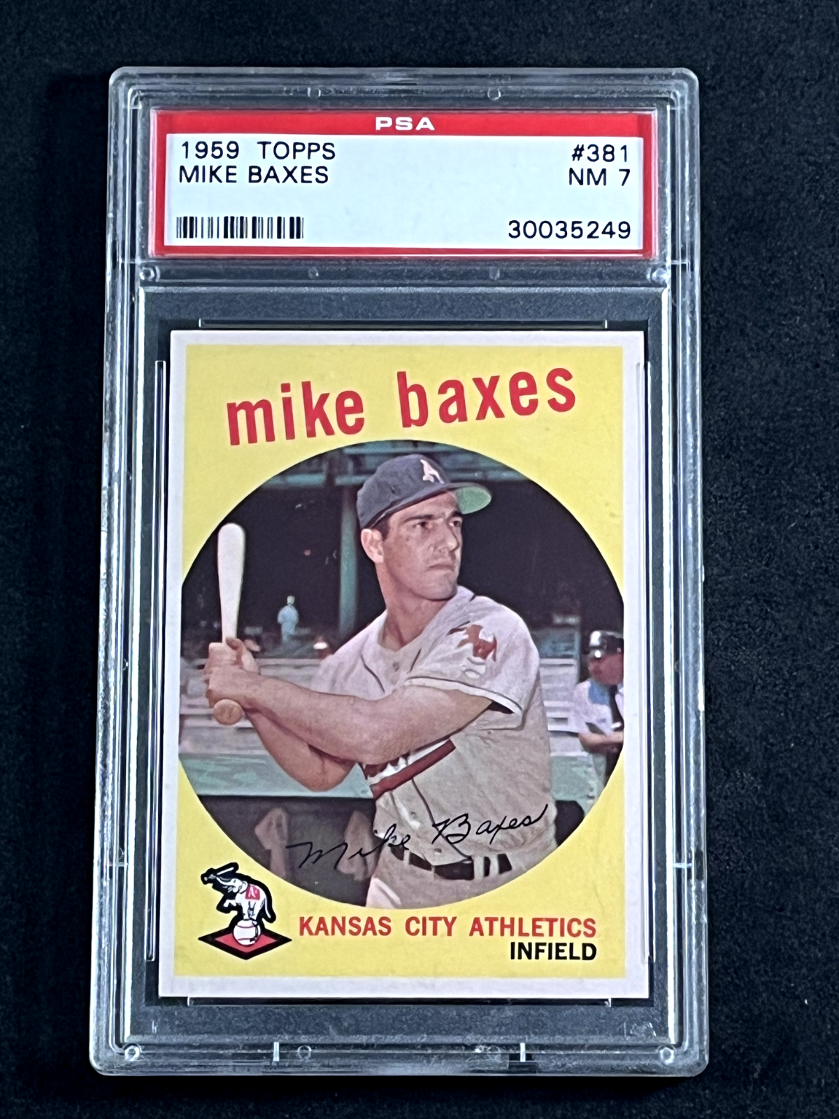 1959 TOPPS MIKE BAXES #381 PSA 7 | eBay