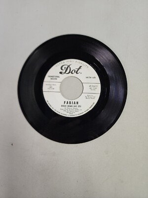 Fabian - Break Down And Cry - Dot - PROMO (45RPM 7'')(AA134) 